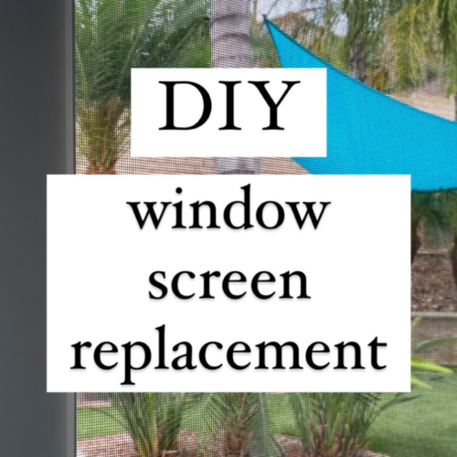 diy window screen replacement