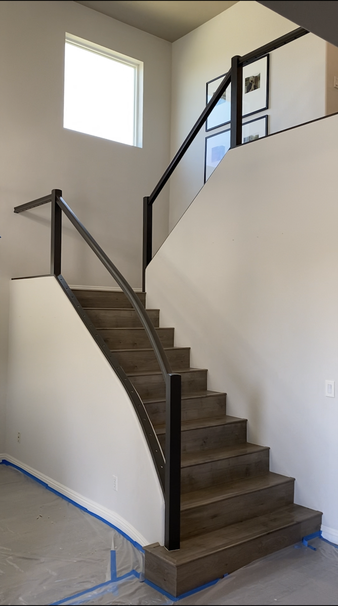 how to replace balusters with wrought iron