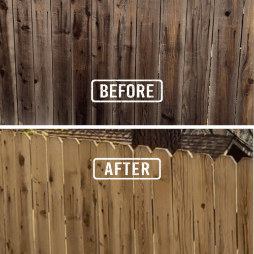 how to clean a cedar fence with bleach