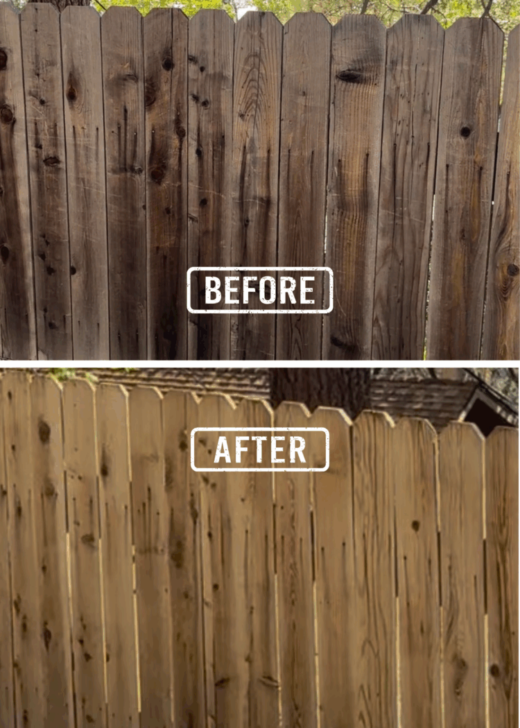 How to Clean a Cedar Fence with Bleach