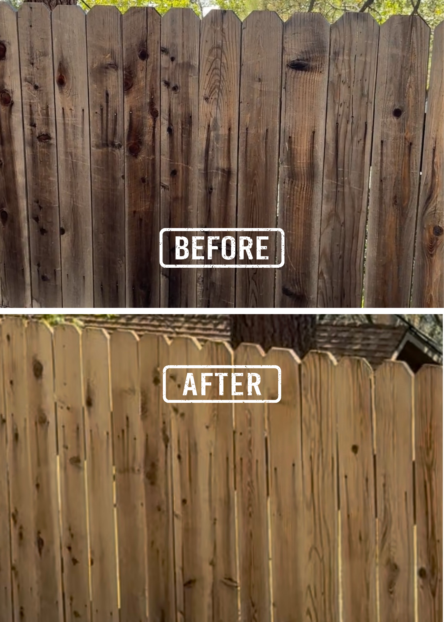 How to Clean a Cedar Fence with Bleach