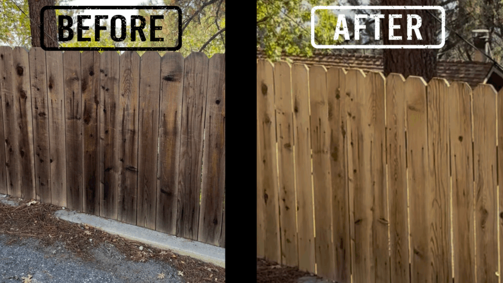 how to clean a cedar fence with bleach